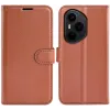 Phonesta Litchi Skin Book Wallet Klapphülle für HONOR 400 Pro - Braun 0