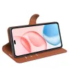 Phonesta Litchi Skin Book Wallet Klapphülle für HONOR 400 Pro - Braun 4