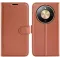 Phonesta Litchi Skin Book Wallet Klapphülle für HONOR Magic8 Lite - Braun