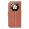 Phonesta Litchi Skin Book Wallet Klapphülle für HONOR Magic8 Lite - Braun 2