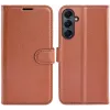 Phonesta Litchi Skin Book Wallet Klapphülle für Samsung Galaxy A17 - Braun 0