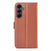Phonesta Litchi Skin Book Wallet Klapphülle für Samsung Galaxy A17 - Braun 2