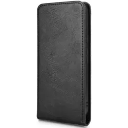Phonesta Leder Vertical Flip Book Wallet Klapphülle für Google Pixel 9 Pro XL - Schwarz