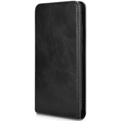 Phonesta Leder Vertical Flip Book Wallet Klapphülle für HMD Pulse/Pulse Plus/Pulse Pro - Schwarz
