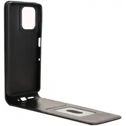 Phonesta Leder Vertical Flip Book Wallet Klapphülle für Motorola Moto G75 - Schwarz