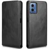 Phonesta Leder Vertical Flip Book Wallet Klapphülle für Motorola Moto G45 / Moto G34 - Schwarz 5