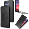 Phonesta Leder Vertical Flip Book Wallet Klapphülle für Motorola Edge 50 Pro - Schwarz 2