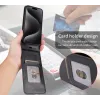 Phonesta Leder Vertical Flip Book Wallet Klapphülle für Motorola Moto G84 - Schwarz 7