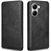 Phonesta Leder Vertical Flip Book Wallet Klapphülle für Xiaomi Poco X7 Pro - Schwarz