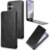 Phonesta Leder Vertical Flip Book Wallet Klapphülle für Samsung Galaxy S24 FE - Schwarz 2