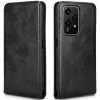 Phonesta Leder Vertical Flip Book Wallet Klapphülle für HONOR 200 Lite - Schwarz