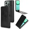 Phonesta Leder Vertical Flip Book Wallet Klapphülle für Realme C63/C61 / Note 60 - Schwarz 2