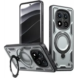 Phonesta MagLock Armor Back Cover Hülle Ring und MagSafe für Xiaomi Redmi Note 14 Pro 4G/5G/14 Pro Plus / Xiaomi Poco X7 - Grau