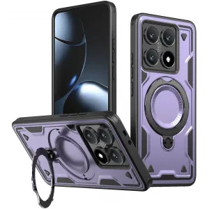 Phonesta MagLock Armor Back Cover Hülle Ring und MagSafe für Xiaomi 14T - Lila
