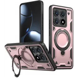 Phonesta MagLock Armor Back Cover Hülle Ring und MagSafe für Xiaomi 14T Pro - Roségold