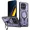 Phonesta MagLock Armor Back Cover Hülle Ring und MagSafe für Xiaomi Poco X6 Pro - Lila