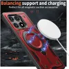 Phonesta MagLock Armor Back Cover Hülle Ring und MagSafe für Xiaomi Poco X6 Pro - Rot 3