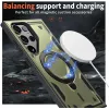 Phonesta MagLock Armor Back Cover Hülle Ring und MagSafe für Samsung Galaxy S25 Ultra - Grün 3