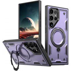 Phonesta MagLock Armor Back Cover Hülle Ring und MagSafe für Samsung Galaxy S25 Ultra - Lila
