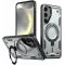 Phonesta MagLock Armor Back Cover Hülle Ring und MagSafe für Samsung Galaxy S25 Plus/S24 Plus - Grau