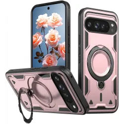 Phonesta MagLock Armor Back Cover Hülle Ring und MagSafe für Google Pixel 9 / 9 Pro - Roségold