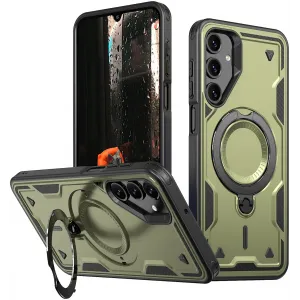 Phonesta MagLock Armor Back Cover Hülle Ring und MagSafe für Samsung Galaxy A16 - Grün