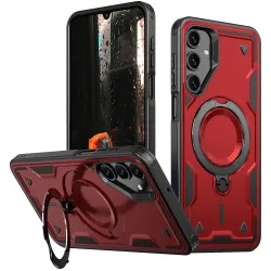 Phonesta MagLock Armor Back Cover Hülle Ring und MagSafe für Samsung Galaxy A16 - Rot