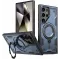 Phonesta MagLock Armor Back Cover Hülle Ring und MagSafe für Samsung Galaxy S24 Ultra - Dunkelblau