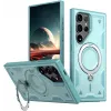 Phonesta MagLock Armor Back Cover Hülle Ring und MagSafe für Samsung Galaxy S24 Ultra - Hellblau