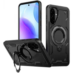 Phonesta MagLock Armor Back Cover Hülle Ring und MagSafe für Samsung Galaxy A36/A56 - Schwarz