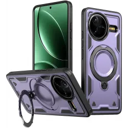 Phonesta MagLock Armor Back Cover Hülle Ring und MagSafe für Xiaomi Poco F7 Pro/F7 Ultra - Lila