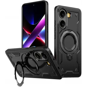 Phonesta MagLock Armor Back Cover Hülle Ring und MagSafe für Xiaomi Poco X7 Pro - Schwarz