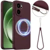 Phonesta Royale Liquid Silikon Back Cover Hülle mit MagSafe für OnePlus 15R - Dunkelrot 0