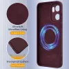 Phonesta Royale Liquid Silikon Back Cover Hülle mit MagSafe für OnePlus 15R - Dunkelrot 6