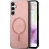 Phonesta Retro Vegan Leder MagSafe Back Cover Hülle für Samsung Galaxy A35 - Rosa
