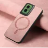 Phonesta Retro Vegan Leder MagSafe Back Cover Hülle für Motorola Moto G35 - Rosa 4
