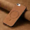 Phonesta Retro Vegan Leder MagSafe Back Cover Hülle für Apple iPhone 17e/16e - Braun 3