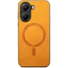 Phonesta Retro Vegan Leder MagSafe Back Cover Hülle für Xiaomi Poco X7 Pro - Orange 2