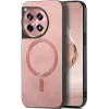 Phonesta Retro Vegan Leder MagSafe Back Cover Hülle für OnePlus 12R - Rosa