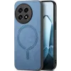 Phonesta Retro Vegan Leder MagSafe Back Cover Hülle für OnePlus 13R - Blau