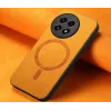 Phonesta Retro Vegan Leder MagSafe Back Cover Hülle für OnePlus 13R - Orange 4