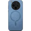 Phonesta Retro Vegan Leder MagSafe Back Cover Hülle für Oppo Find X8 Pro - Blau 2