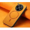 Phonesta Retro Vegan Leder MagSafe Back Cover Hülle für Oppo Find X8 Pro - Orange 4