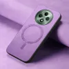 Phonesta Retro Vegan Leder MagSafe Back Cover Hülle für Oppo Reno12 F/Reno12 FS - Lila 4