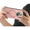Phonesta Retro Vegan Leder MagSafe Back Cover Hülle für Oppo Reno12 F/Reno12 FS - Rosa 3