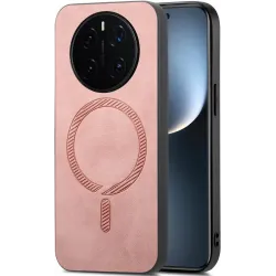 Phonesta Retro Vegan Leder MagSafe Back Cover Hülle für HONOR Magic7 Pro - Rosa