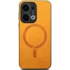 Phonesta Retro Vegan Leder MagSafe Back Cover Hülle für Oppo Reno13 - Orange 2