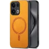 Phonesta Retro Vegan Leder MagSafe Back Cover Hülle für Oppo Reno13 Pro - Orange