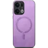 Phonesta Retro Vegan Leder MagSafe Back Cover Hülle für Oppo Reno13 Pro - Lila 2