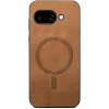 Phonesta Retro Vegan Leder MagSafe Back Cover Hülle für Google Pixel 9a - Braun 2